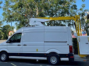 Aldercote VZ135 E-drive Access Platforms on 3.5T Panel Vans
